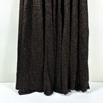 Zimmermann Illuminate Gathered Metallic Knit Flare Maxi Skirt Black Gold US 8 Photo 8