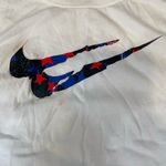 Nike  White Tank Top with Blue and Red Logo Photo 1