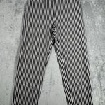 Hope & Harlow Pants Womens 6 Black Gray White Striped Coastal Casual Office Photo 0