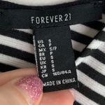 Forever 21  Black & White Striped Midi Dress Photo 2