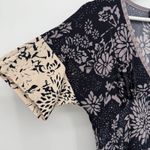 Max and Cleo  Floral Print Stretchy Midi Dress Size Medium Mexico Photo 3