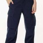 TNA aritiza navy barrel cargo jogger high rise pants 4 Blue Photo 0