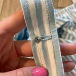 J.Crew Blue and White Striped Off the Shoulder Top Photo 6