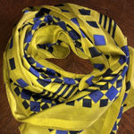 Vintage Symphony Green & Blue Retro Scarf Photo 2