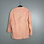 NWT Anthropologie Amadi Kaye Linen Blend Metallic Blazer Lightweight Small‎ Orange Photo 6