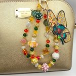 Handmade 🦋Luxury Bag/Phone Chain Charm/Keychain Colorful Filigree Butterfly Crystal Beads Photo 1