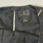 Worthington Black and Gold Metallic Sleeveless Dressy Top Size Large Photo 3