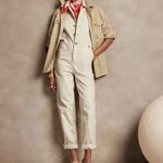 Banana Republic  Long Sleeve Adjustable Waist Denim Jumpsuit Photo 3