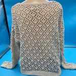 Nicole Miller  Pullover Knitted Coverup Cream Size Small Photo 1
