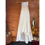 Lulus  Lifetime of Love White Satin Strapless A-Line Gown Bridal Dress Bride 6 Photo 2
