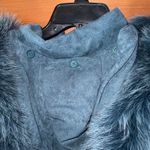 VINTAGE TEAL BROMLEY SPORT WOMENS PARKA FOX FUR HOOD TRIM COAT JACKET XL Photo 10