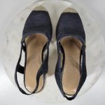 Lauren Ralph Lauren Penelopie Wedge Sandals Womens 8 Blue Espadrille Photo 1