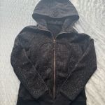 Lululemon Black Speckled Scuba Full Zip Hoodie Photo 0