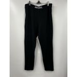 Nike Leggings Womens Criss Cross Ribbed Leggings Black Stretch Size XL Photo 2