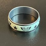 Glow in the dark Star butterfly ring size 10.5 Green Photo 2
