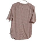 Bongo  Men's Pink and Gray Striped Tee Photo 1