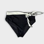 BOAMAR Sophie Tie Waist Bikini Bottoms Size Medium Black Photo 3