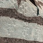 Maurice's  black & blue semi-sheer striped top with keyhole back. Photo 8