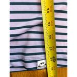 Corbeaux Striped Long Sleeve Quarter Zip Hoodie Lavender Green Women's Small Purple Size M Photo 5
