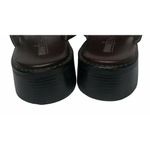 Minnetonka Womens  6052 Brown Leather Horsebit Medallion Cap Toe Mule Clogs Sz 7 Photo 9