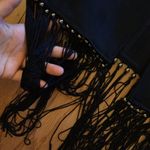 ZARA  faux suede fringe jacket. Xs Photo 7