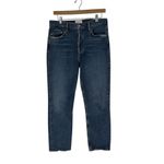 AGOLDE  Women's Riley High Rise Straight Jeans in Blue Silence, size 30 Photo 7