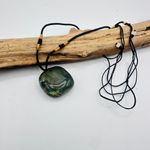 Natural Labradorite Healing Stone Cord Necklace Photo 4