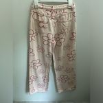 Floral Print Jeans! Pink Size M Photo 4