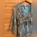 Fashion Bug Vintage Y2K Sz Small Silk Paisley Tank Crop Cardigan Set Coquette Photo 1