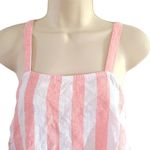 Abound  Women’s Striped Linen Blend Crop Camisole Top Pink & White Size XS Photo 3
