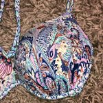 Victoria's Secret Victoria’s Secret Paisley Push Up Bikini Top size 32D Racerback colorful bikini Photo 2