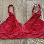 Free People  Tameeka Underwire Bra in Berry Electric Burgundy Size M NWT Photo 2