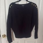 EXPRESS Adorable black with gold Detail sweater size medium Photo 0