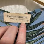 Cookies Clothing Co. Hawaii Blue Tropical Palm Leaf Print Open Front Kimono Photo 1