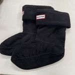 Hunter  Black Fleece Calf Boot Socks Womens M Photo 0
