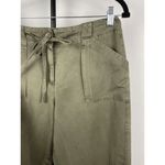 Sandro  Green Cargo Convertible Multipocket Roll Tab Adjustable Length Pants Sz 6 Photo 1