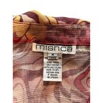 Mishca Women's Yellow & Pink Floral Shear Cardigan Size M Photo 2