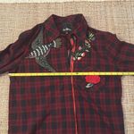 Sam Edelman  Patch Embellished Plaid Shirt Small Photo 8