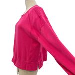 Sweaty Betty  After Class Crop Sweatshirt Bright Pink Size US 10 / Large‎ Photo 5