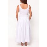 NWT Ivy City Co. Marlow Midi Dress Womens Large White Cotton Smocked Sleeveless Photo 2