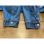 Chico's Designer Blue Jean Jacket Denim & Beaded Leather Panels Women's Size 2 Photo 8