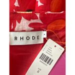 RHODE Rhonda Red Floral Organic Cotton Mini Dress NWT Size 8 Photo 9