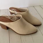 Heeled Mules, Size 5 1/2 Tan Photo 1