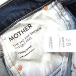 NWT Mother Mid Rise Smokin' Double Heel in Clothing Optional Stretch Jeans 28 Blue Photo 4