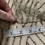 Adrianna Papell  Beige Sleeveless Blouson Beaded Gown 2 Photo 7