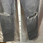 ZARA Charcoal Ripped Denim Photo 4