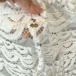 PilyQ PQ SWIM WATER LILY HIGH WAIST LACE PANTS IN WHITE Size M/L Photo 4