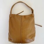 Christopher Kon Caramel Leather Hobo Bag Boho Tan Slouchy 70s Vibes Whipstitch Tan Photo 4