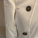 EUC White Button Jacket with Hood Size M Photo 2