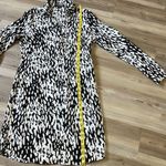 The Limited  Ashton Animal print Shirt Dress Black & White Size S Business casual Photo 6